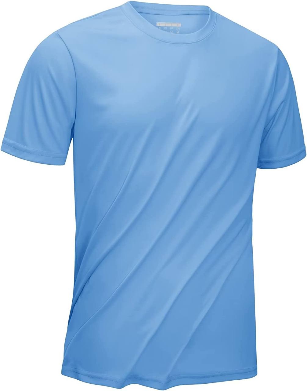 KEFITEVD Men's Short Sleeve Sun Protection Shirts Quick Dry UPF 50+ Rashguard Workout Fishing Swimming Athletic T-Shirts