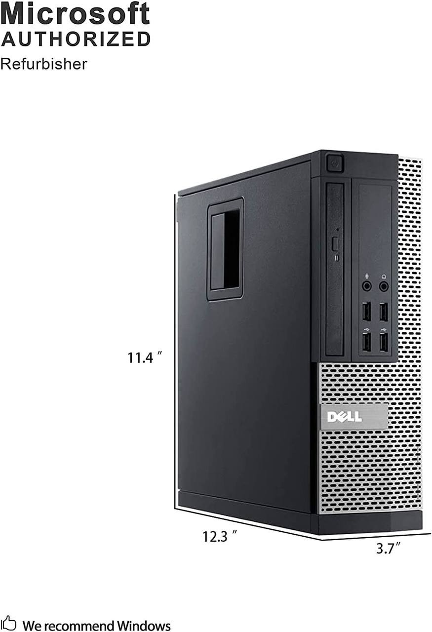 Dell OptiPlex 9020-SFF, Intel Core i5-4570 3.2GHZ, 16GB RAM, 512GB SSD Solid State, DVDRW, Windows 10 Pro 64bit (Renewed)