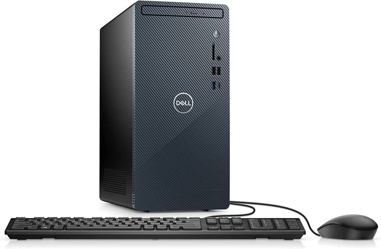 Dell Inspiron 3910 Desktop - Intel Core i7-12700 Processor, 16GB DDR4 RAM, 512GB SSD, Intel UHD 770 Graphics, Intel Wi-Fi 6, 2 Years On Site + 6 Months Migrate, Windows 11 Pro - Mist Blue