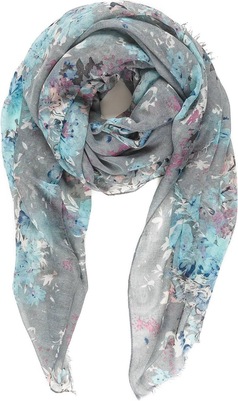 MELIFLUOS DESIGNED IN SPAIN Scarf for Women Lightweight Floral Flower Scarves for Spring Spring Fall Winter Shawl Wrap