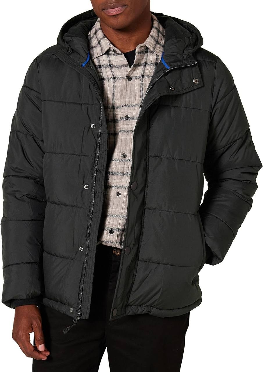 Essentials Men's Heavyweight Hooded Puffer Coat