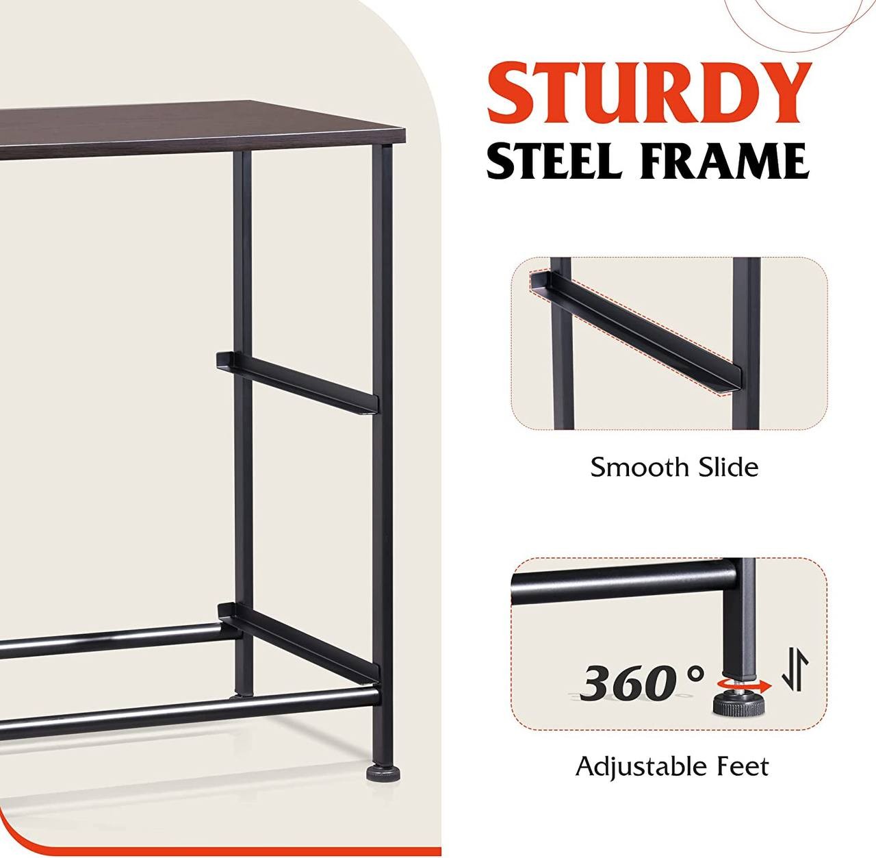 WLIVE Nightstand, 2 Drawer Dresser for Bedroom, Small Dresser with 2 Drawers, Bedside Furniture, Night Stand, End Table with Fabric Bins for Bedroom, Living Room, College Dorm, Dark Grey